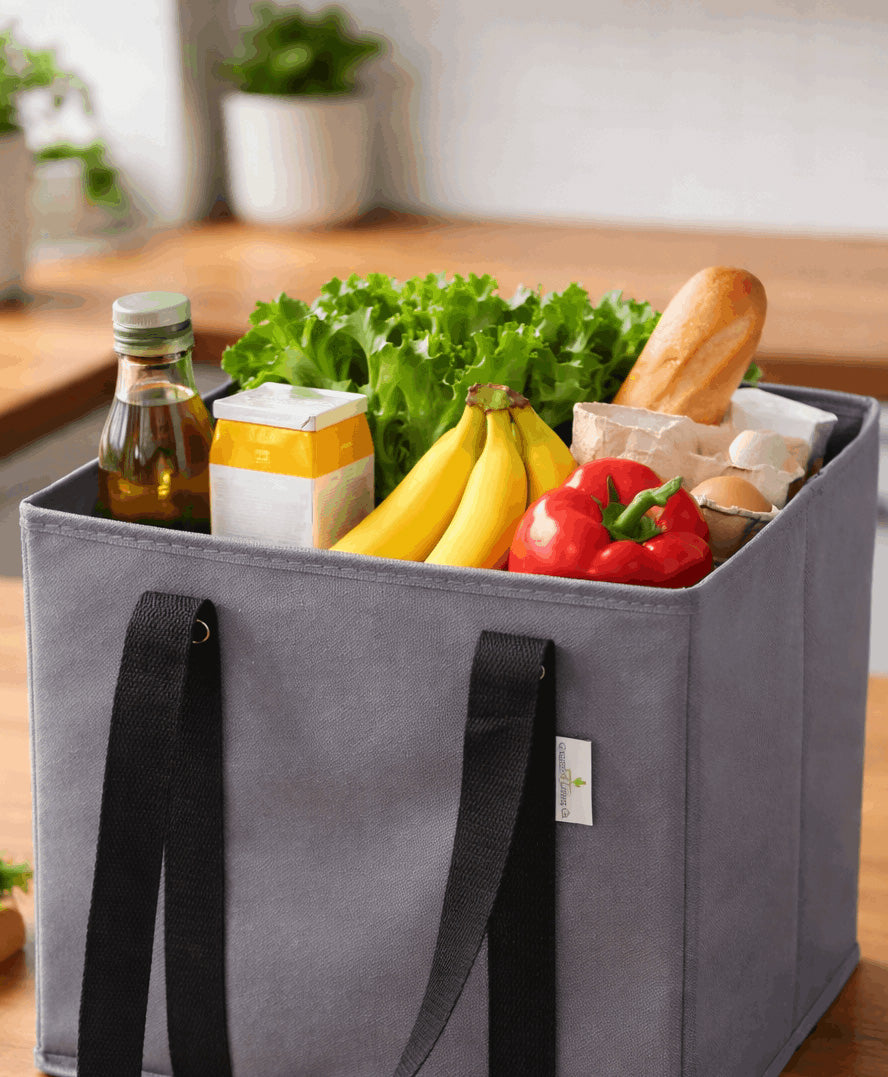 Reusable Structured Grocery Bag - 3 Pack