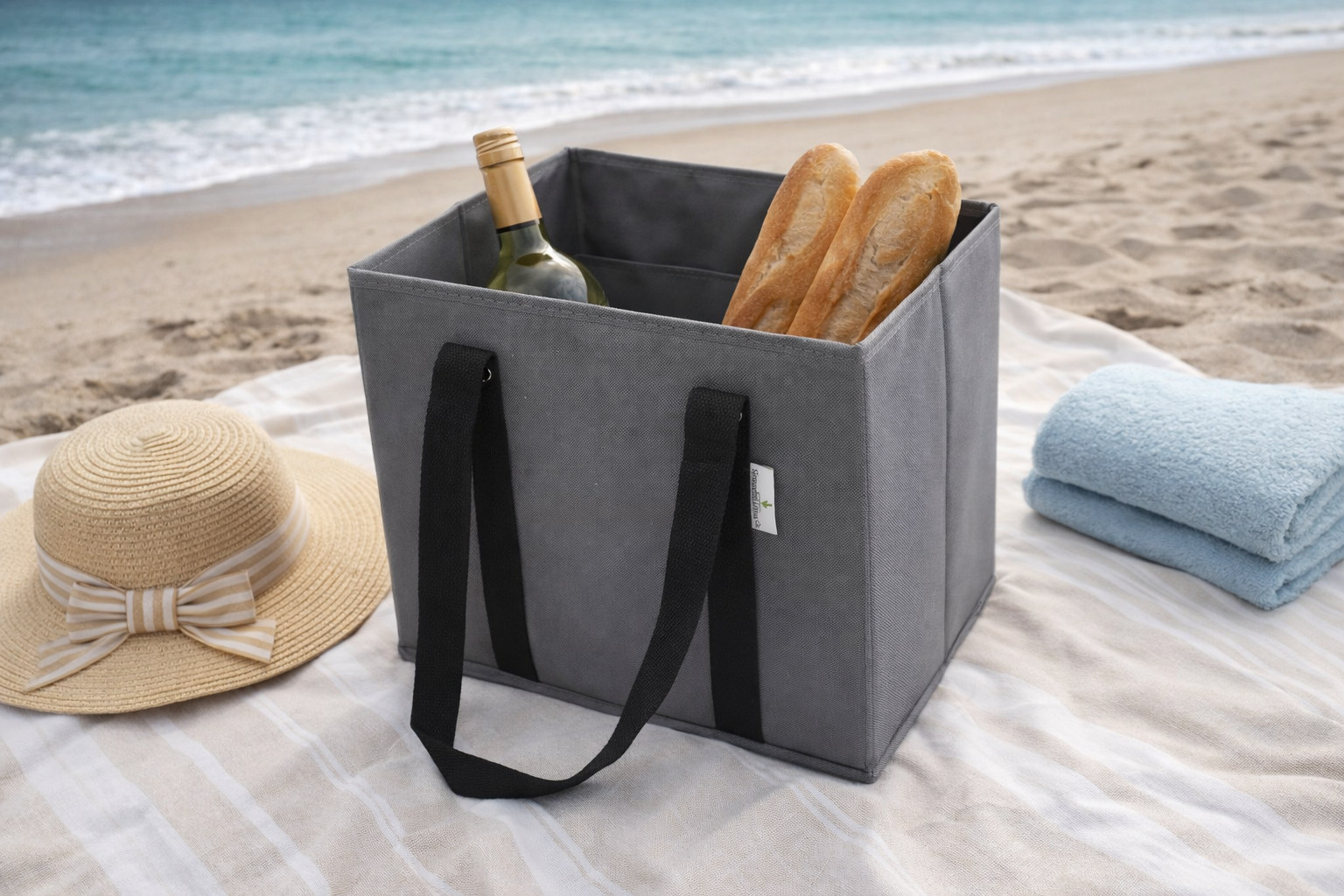 Reusable Structured Grocery Bag - 3 Pack