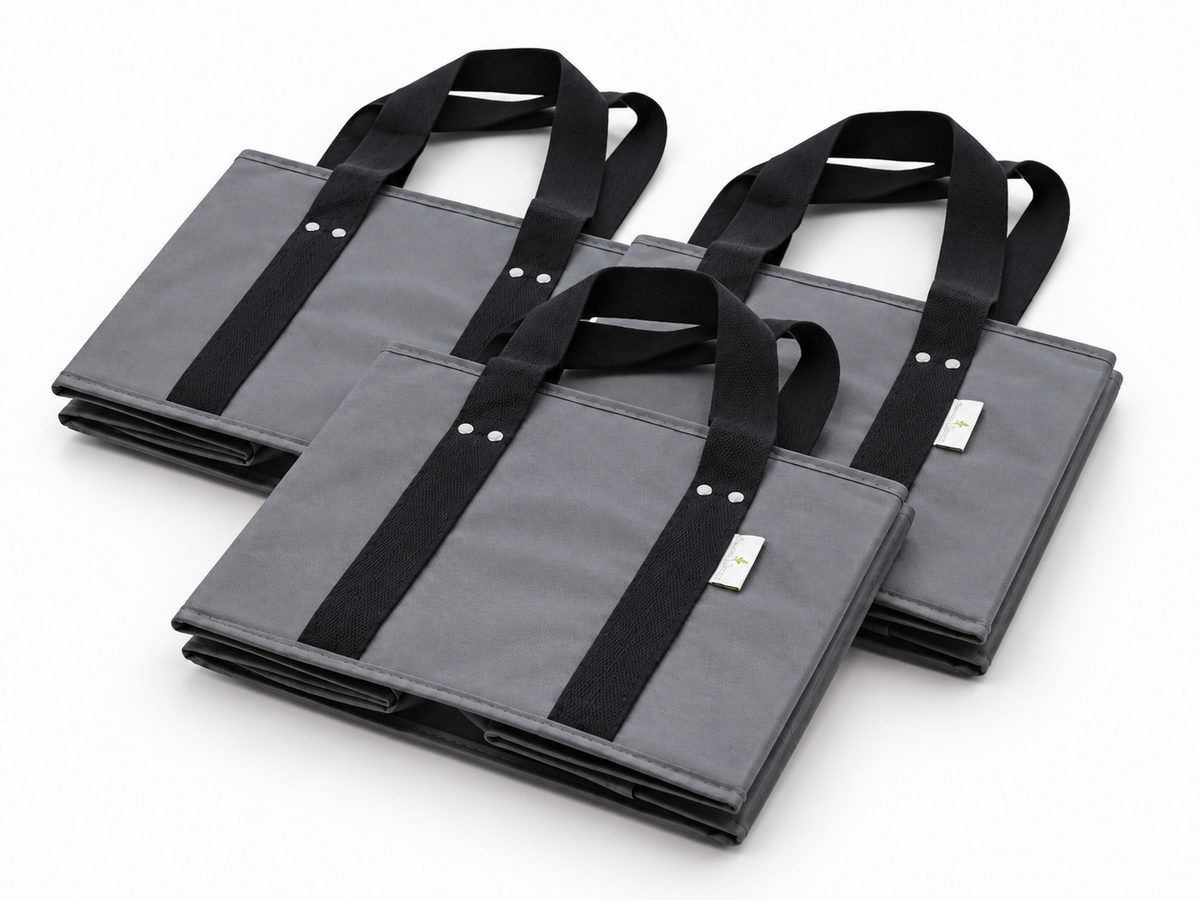 Premium Structured Box Bags - 3 Pack